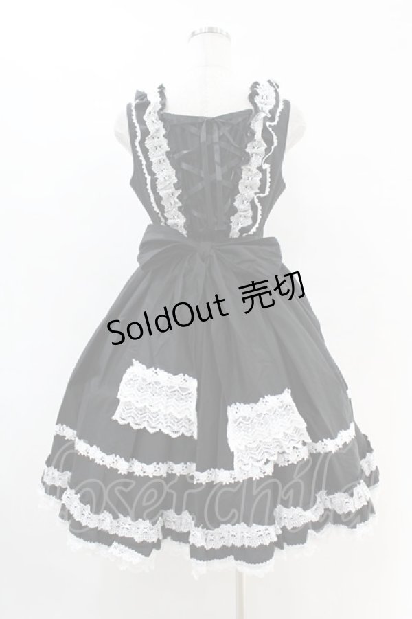 画像2: BABY,THE STARS SHINE BRIGHT / Dear Roseジャンパースカート Free ブラック H-25-07-06-1032-BA-OP-NS-ZH (2)