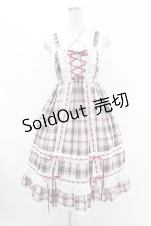 画像: BABY,THE STARS SHINE BRIGHT / タータンチェックベビードールジャンパースカート Free ピンク H-25-07-06-1035-BA-OP-NS-ZH