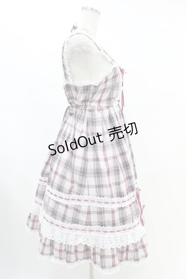 画像3: BABY,THE STARS SHINE BRIGHT / タータンチェックベビードールジャンパースカート Free ピンク H-25-07-06-1035-BA-OP-NS-ZH (3)