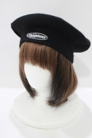 画像: MORPH8NE / POTION BERET  黒 H-25-07-06-070-PU-AC-KB-ZH