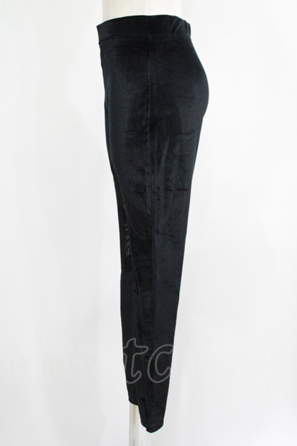 画像2: Restyle / Beaded leggings L ブラック H-25-07-06-017-GO-PA-KB-ZH (2)