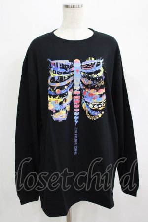 画像: QOOZA / QOOZA×zumi Costal Long Sleeve Tee  黒 H-25-07-06-023-PU-TO-KB-ZH