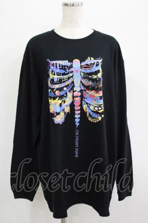 画像: QOOZA / QOOZA×zumi Costal Long Sleeve Tee  黒 H-25-07-06-025-PU-TO-KB-ZH