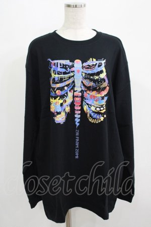 画像: QOOZA / QOOZA×zumi Costal Long Sleeve Tee  黒 H-25-07-06-027-PU-TO-KB-ZH