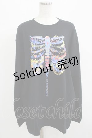 画像: QOOZA / QOOZA×zumi Costal Long Sleeve Tee  黒 H-25-07-06-027-PU-TO-KB-ZS