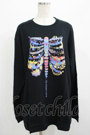 画像: QOOZA / QOOZA×zumi Costal Long Sleeve Tee  黒 H-25-07-06-028-PU-TO-KB-ZH
