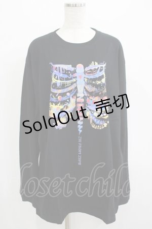 画像: QOOZA / QOOZA×zumi Costal Long Sleeve Tee  黒 H-25-07-06-029-PU-TO-KB-OS