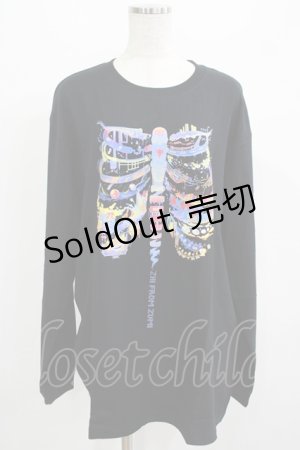 画像: QOOZA / QOOZA×zumi Costal Long Sleeve Tee  黒 H-25-07-06-030-PU-TO-KB-OS