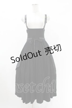 画像: Rozen Kavalier / プリントノースリーブワンピース  黒 H-25-07-07-027-OO-OP-KB-ZH