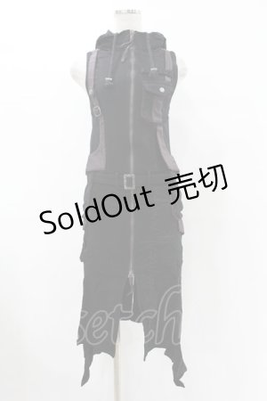 画像: Ozz Croce / タイトノースリーブワンピース  黒 H-25-07-07-030-OO-OP-KB-ZH