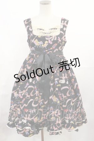 画像: metamorphose / TOY BOXハイウエストジャンパースカート Free ブラック H-25-07-07-1003-ME-OP-NS-ZH