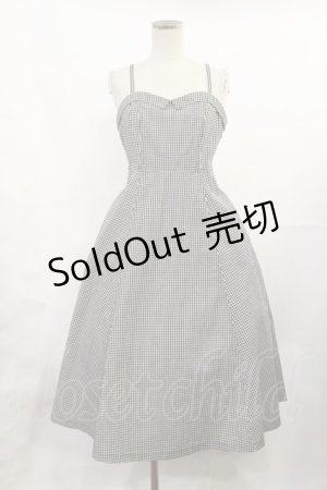 画像: an another angelus / ギンガムキャミワンピース Free BLACK×WH H-25-07-07-1012-CA-OP-NS-ZH