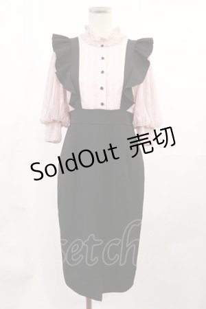 画像: EATME / レースドッキングワンピース S ピンク/ブラック H-25-07-07-1015-LO-OP-NS-ZH