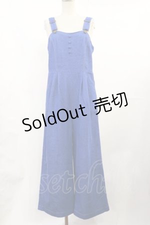 画像: F&A / コルセット風デニムサロペットパンツ Free BLUE H-25-07-07-1017-LO-OP-NS-ZH