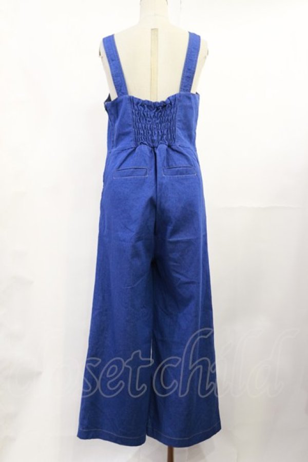 画像2: F&A / コルセット風デニムサロペットパンツ Free BLUE H-25-07-07-1017-LO-OP-NS-ZH (2)