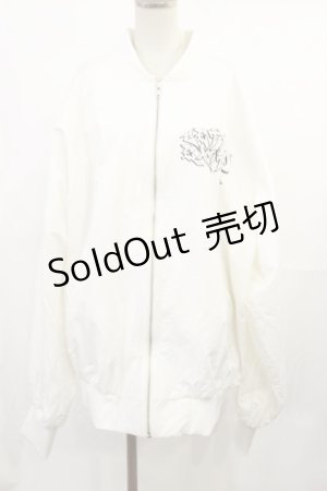 画像: Jamie エーエヌケー / ロゴブルゾン M ホワイト H-25-07-07-1031-LO-JA-NS-ZH