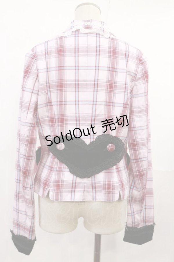 画像3: BABY,THE STARS SHINE BRIGHT / Sweet Wingタータンチェックジャケット Free ピンク H-25-07-07-1032-BA-JA-NS-ZH (3)