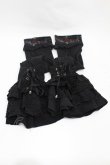 Ozz Croce オッズクローチェ　アームカバー ブラック Ozz oneste / 薔薇刺繍編上げレースアームカバー 黒 H-25-07-07