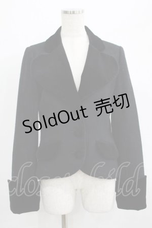 画像: PEACE NOW / 別珍切替ウールジャケット  黒 H-25-07-08-1032-PU-JA-KB-ZH