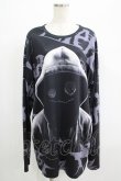 画像1: NieR Clothing / プリントロングトップス  黒 H-25-07-08-1046-PU-TO-KB-ZH (1)