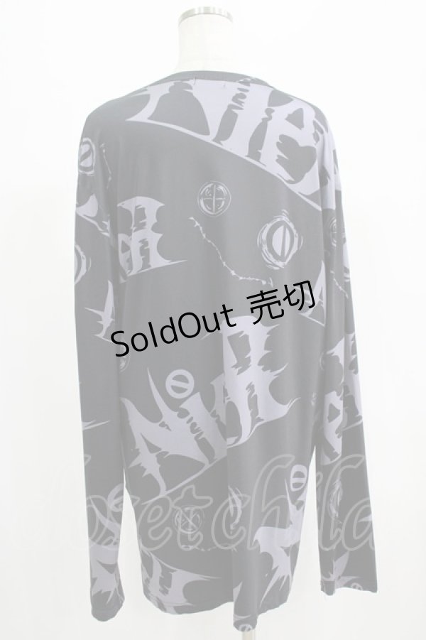 画像3: NieR Clothing / プリントロングトップス  黒 H-25-07-08-1046-PU-TO-KB-ZH (3)
