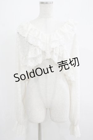 画像: merry jenny / スカラップfrillボレロ F アイボリー H-25-07-08-1055-LO-TO-KB-ZH
