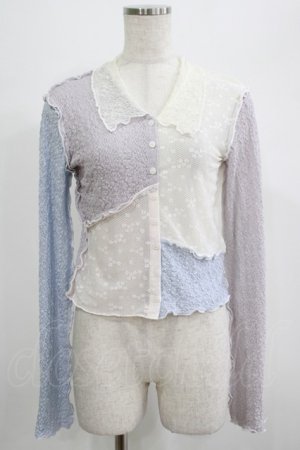 画像: merry jenny / fog color blocking cardigan F ミックス H-25-07-08-1057-LO-TO-KB-ZH