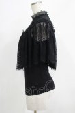 画像2: PUNK RAVE / Gothic Lace Shrug Shawl T-shirts F 黒 H-25-07-08-1060-PU-TO-KB-ZH (2)