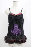 画像1: Drug Honey / チェック切替プリントキャミ  黒×赤チェック H-25-07-08-1063-PU-TO-KB-ZH (1)