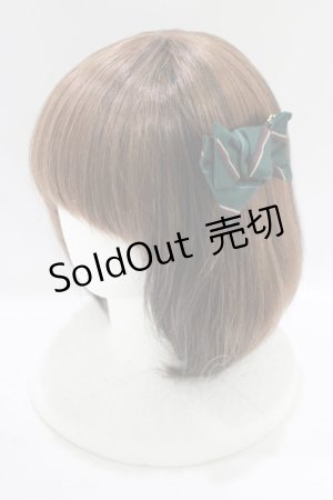 画像: Jane Marple / レジメンタルリボンヘアコサージュ  グリーン H-25-07-08-1072-JM-AC-KB-ZH