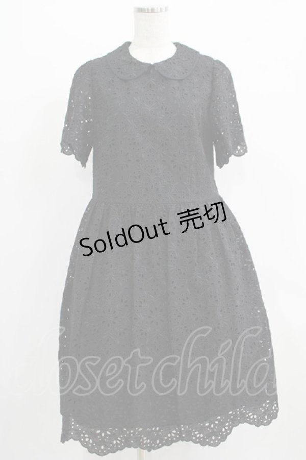 画像1: Jane Marple / カットワークレースワンピース  ブラック H-25-07-08-1009-JM-OP-KB-ZH (1)