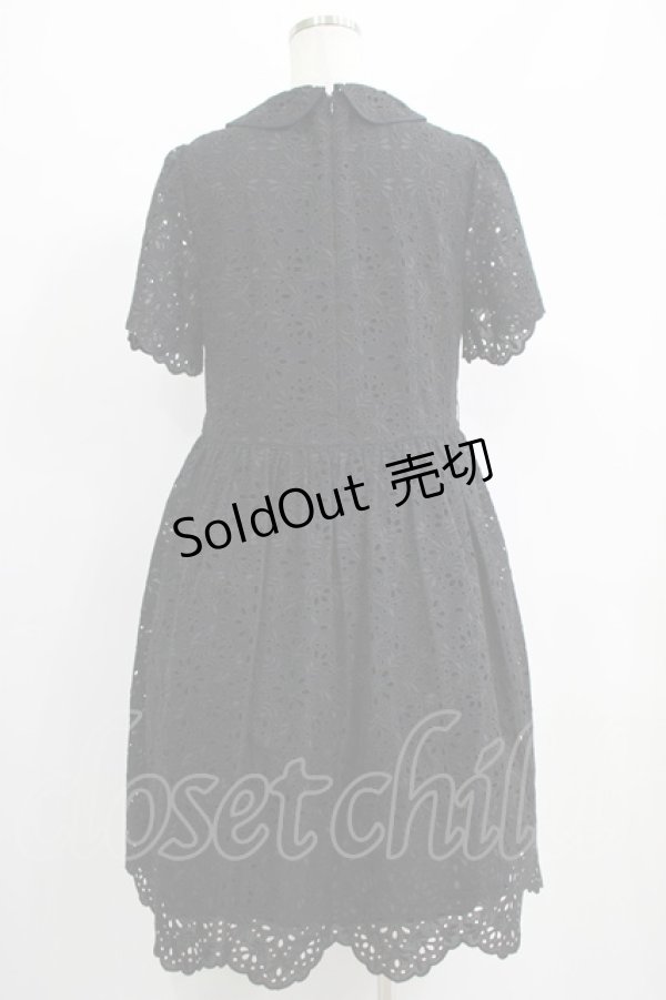 画像3: Jane Marple / カットワークレースワンピース  ブラック H-25-07-08-1009-JM-OP-KB-ZH (3)