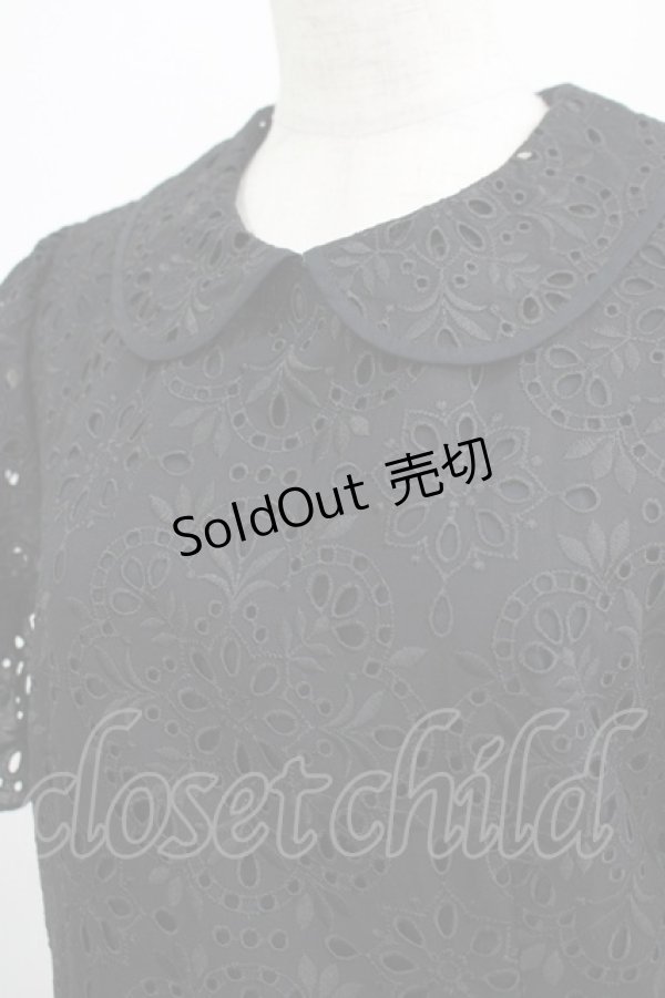 画像4: Jane Marple / カットワークレースワンピース  ブラック H-25-07-08-1009-JM-OP-KB-ZH (4)