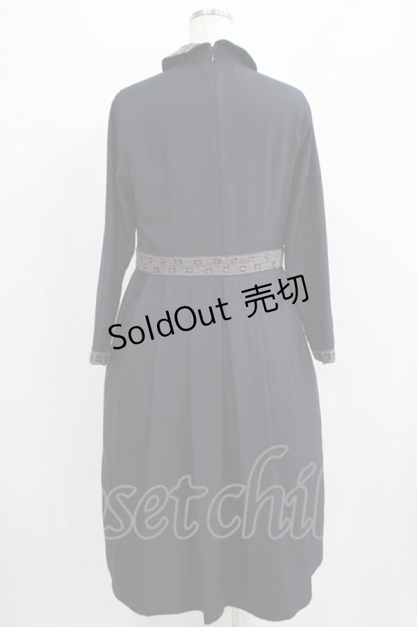 画像3: Jane Marple Dans Le Salon / British countryside day dress  ネイビー H-25-07-08-1010-JM-OP-KB-ZH (3)