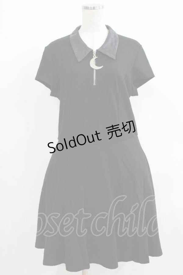 画像1: KILL STAR / MOONチャームワンピース XL 黒 H-25-07-08-1019-SL-OP-KB-ZH (1)