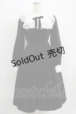 画像: axes femme kawaii / ベロアワンピース M ブラック H-25-07-09-041-AX-OP-NS-ZH