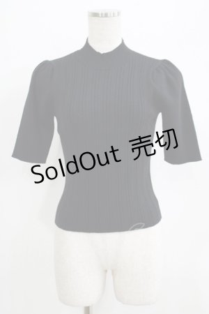 画像: EATME / 2WAYパフスリーブニットTOP Free ブラック H-25-07-09-058-LO-TO-NS-ZH