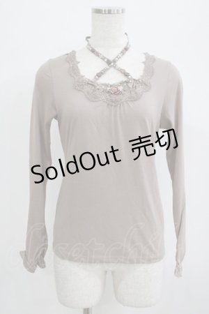 画像: axes femme / ローズガーデンプルオーバー M ブラウン H-25-07-09-064-AX-TO-NS-ZH