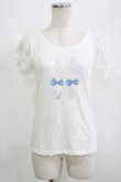 画像1: Ank Rouge / カトラリープリントTシャツ M オフ H-25-07-09-065-CA-TS-NS-ZH (1)