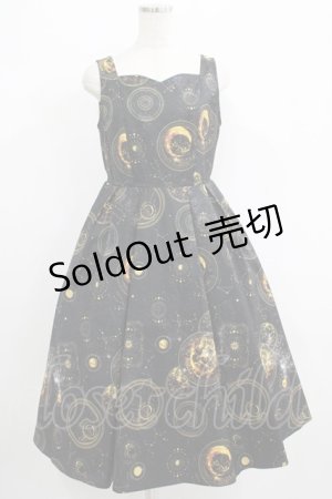 画像: axes femme NOSTALGIE / タロット柄ワンピース Free ブラック H-25-07-09-011-AX-OP-NS-ZH