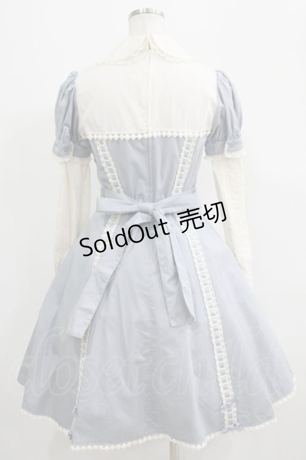 画像3: Innocent World / ダイヤレースワンピース S サックス H-25-07-09-012-IW-OP-NS-ZH (3)
