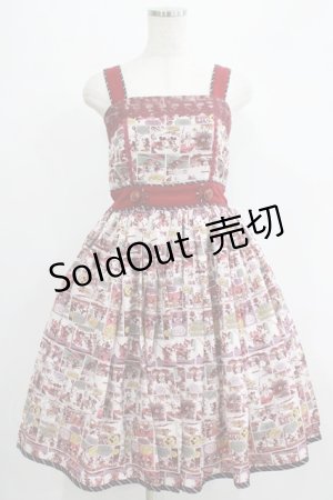 画像: axes femme POETIQUE / ミッキー＆ミニー総柄ワンピース M アカ H-25-07-09-013-AX-OP-NS-ZH