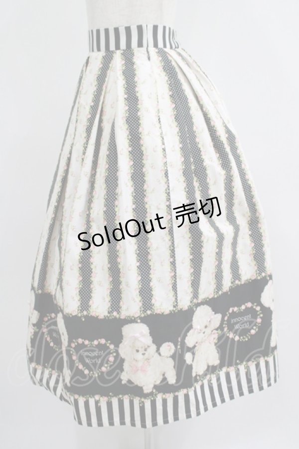 画像2: Innocent World / 水玉フランソワスカート（70cm丈） Free ブラック H-25-07-09-016-IW-SK-NS-ZH (2)