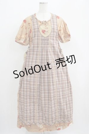 画像: PINK HOUSE / アンジェリックラビッツエプロンワンピース Free ブラウン H-25-07-09-002-LO-OP-NS-ZH