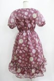 画像3: axes femme POETIQUE / 花柄プリントセーラーワンピース M ワイン H-25-07-09-021-AX-TO-NS-ZH (3)