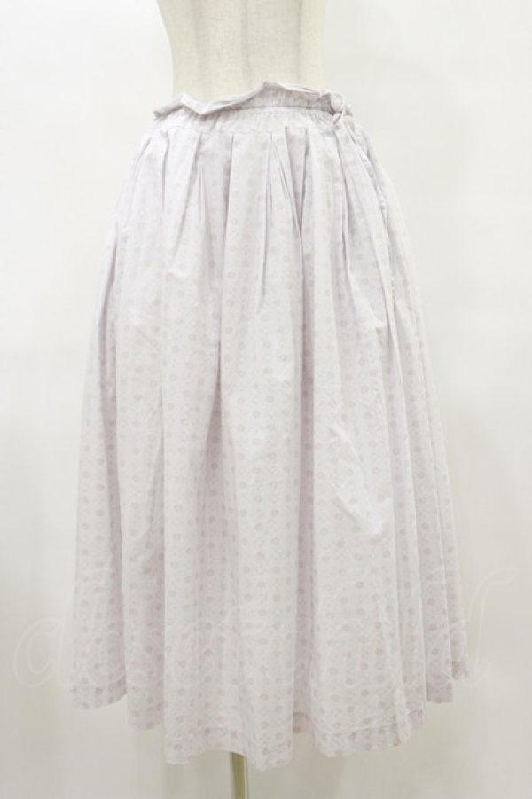 画像1: Jane Marple Dans Le Salon / Vintage pattern clothキャトルタックスカート  ピンク H-25-10-14-017-JM-SK-KB-ZH (1)