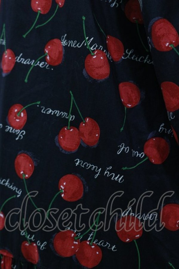 画像4: Jane Marple / Skipping cherriesチュニックドレス  黒 H-25-07-10-045-JM-OP-KB-ZH (4)
