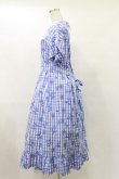 画像3: Jane Marple / Picnic cloth joyfulドレス M ブルー H-25-07-10-048-JM-OP-KB-ZH (3)