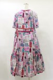 画像2: Jane Marple Dans Le Salon / Constructed stripes surf dress  ピンク H-25-07-10-050-JM-OP-KB-ZH (2)