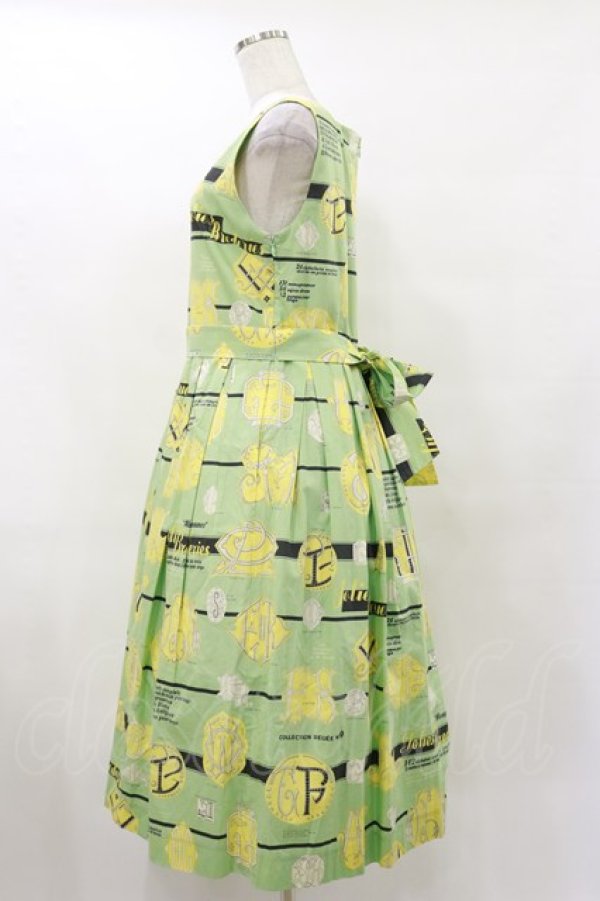 画像3: Jane Marple / Jolies broderies square dress  citron green H-25-12-15-1015-JM-OP-KB-ZH (3)